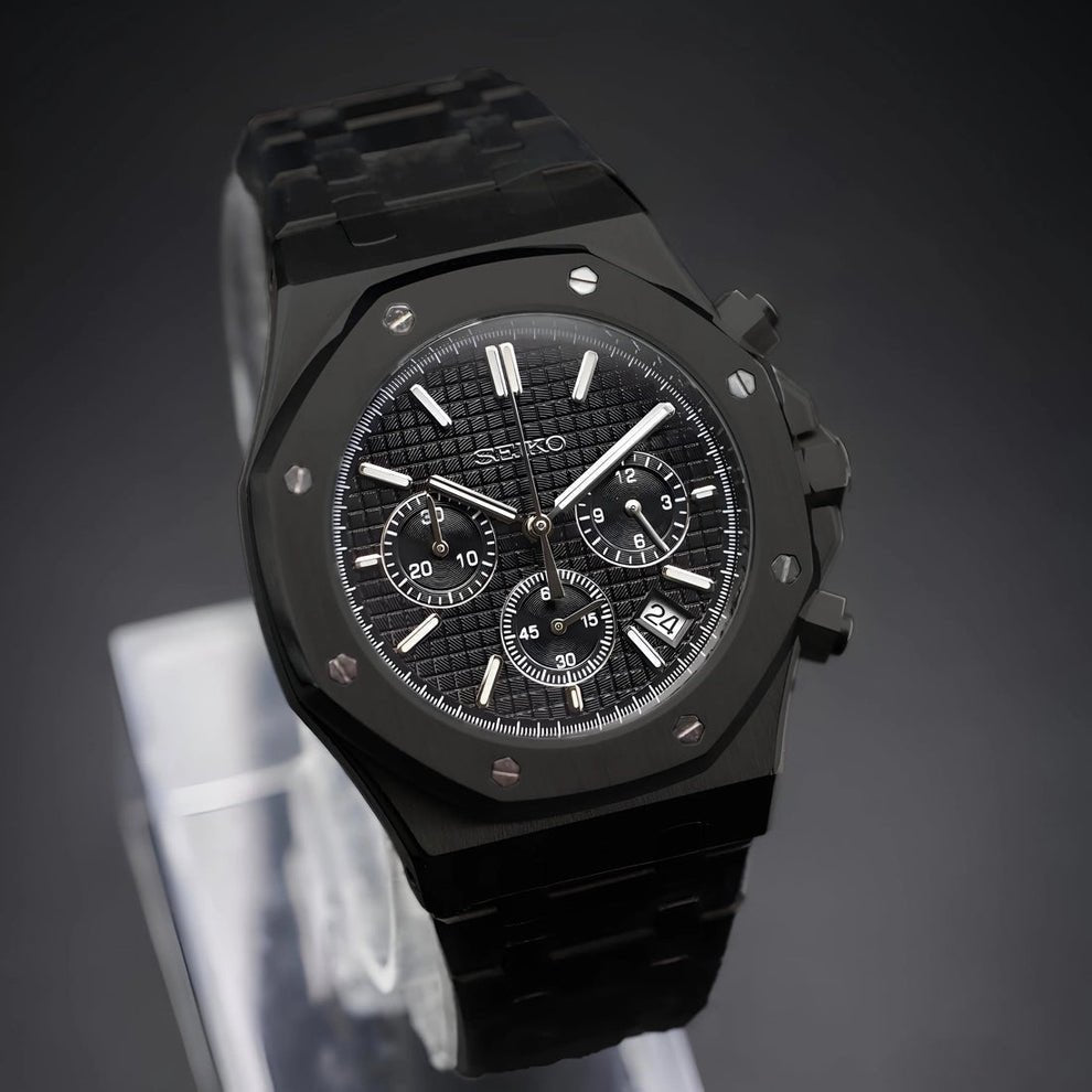 Chronograph Series - Integrated Full Black Vk63