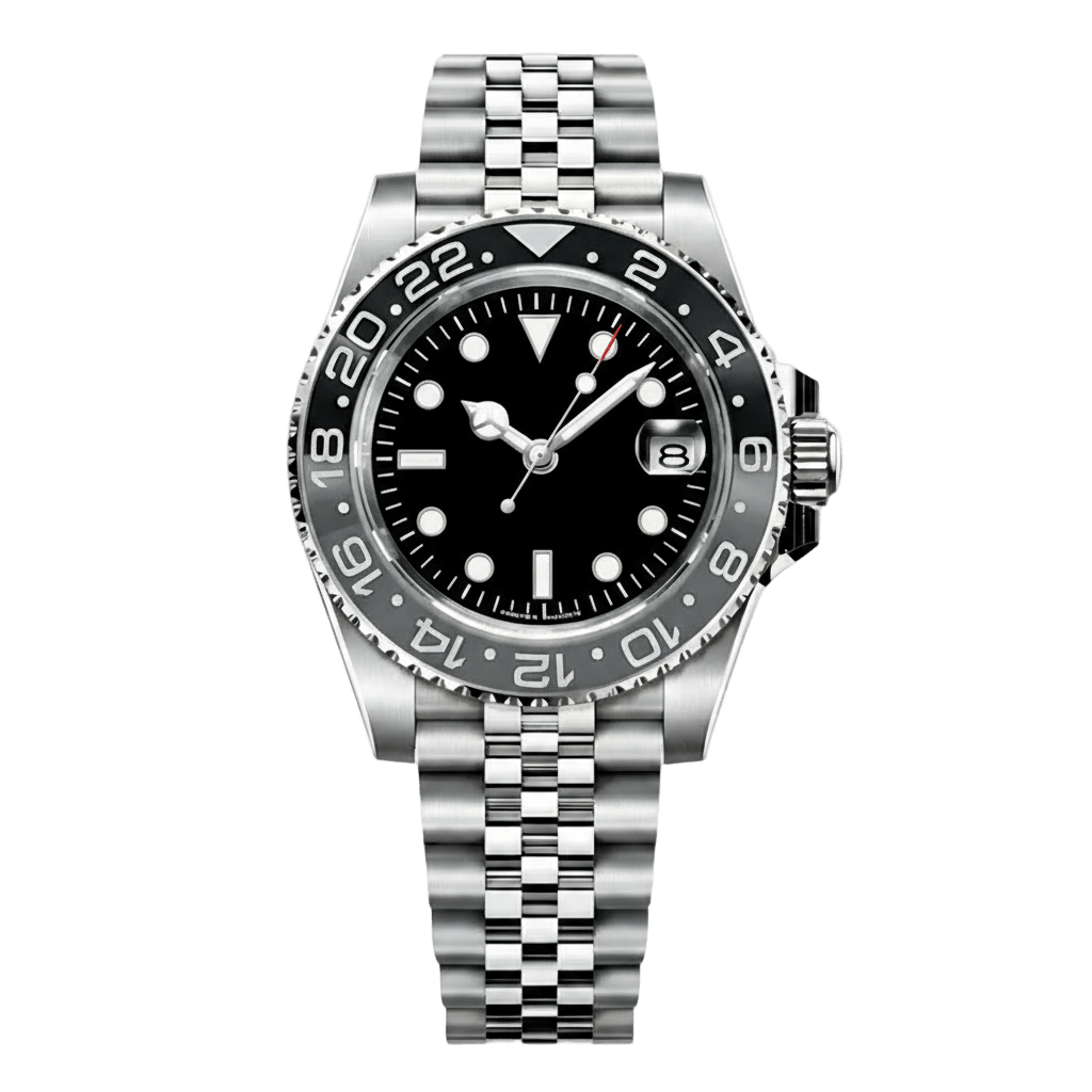 Dual Time Series - Monochrome Steel 5 Link