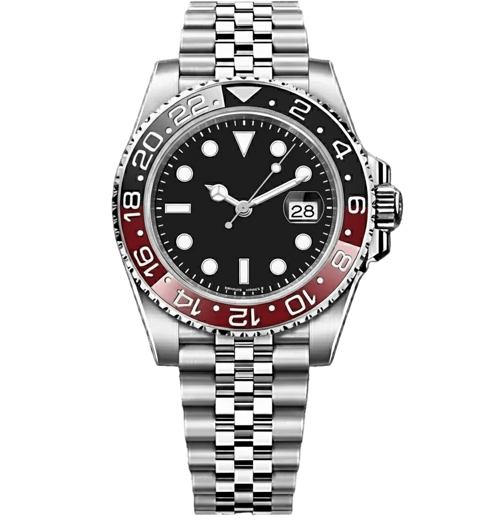 Dual Time Series - Red Black Steel 5 Link