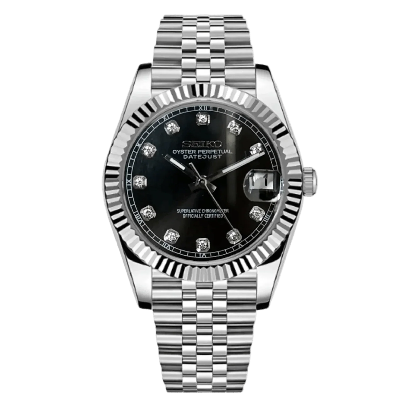 Classic Series - Black Diamond Dial Steel