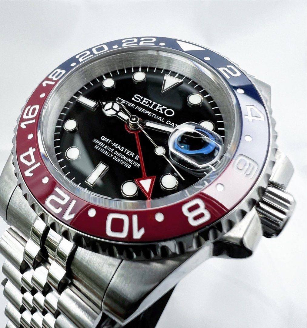 Dual Time Series - Red Blue Steel 5 Link Kopie