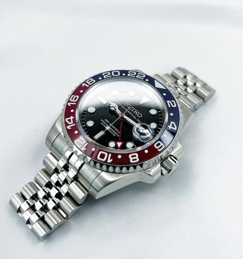 Dual Time Series - Red Blue Steel 5 Link Kopie