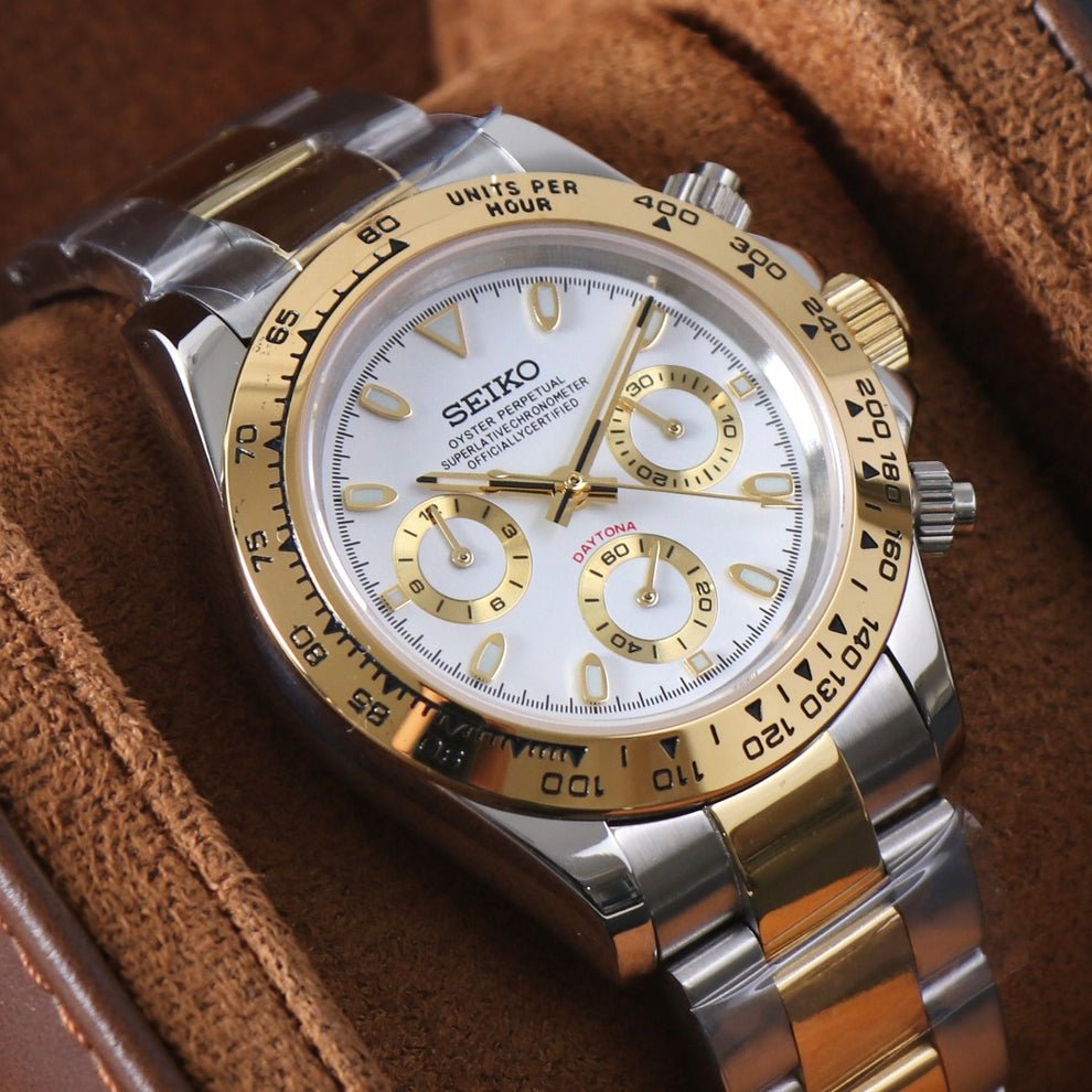 Chronograph Series - Twotone Gold White