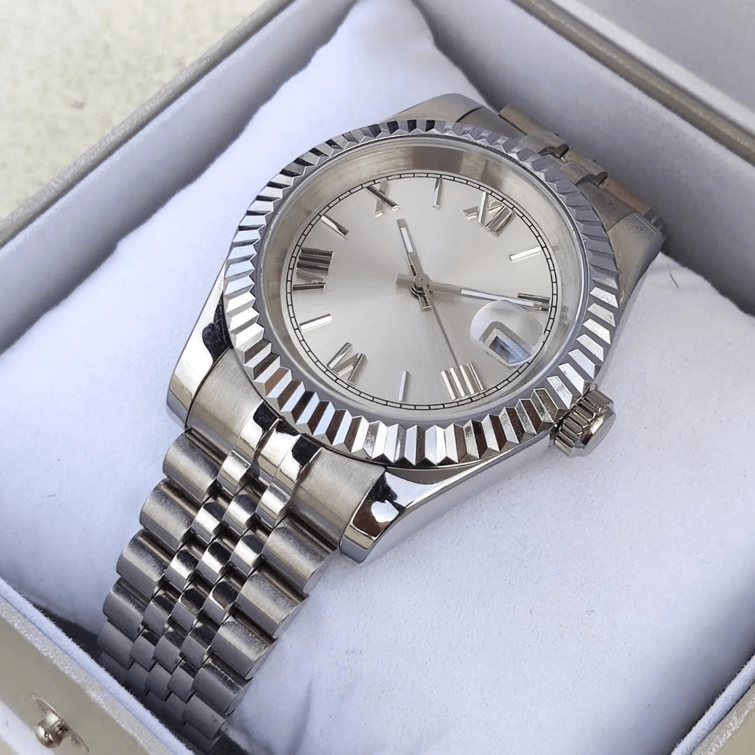 Classic Series - Steel White Roman Dial Steel