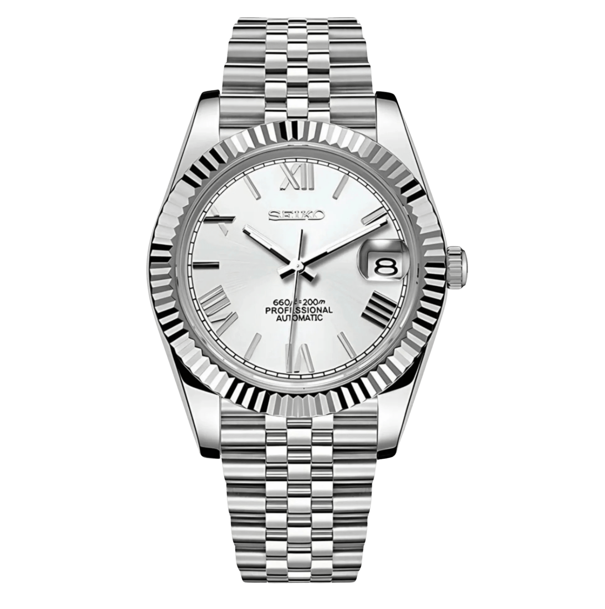 Classic Series - Steel White Roman Dial Steel