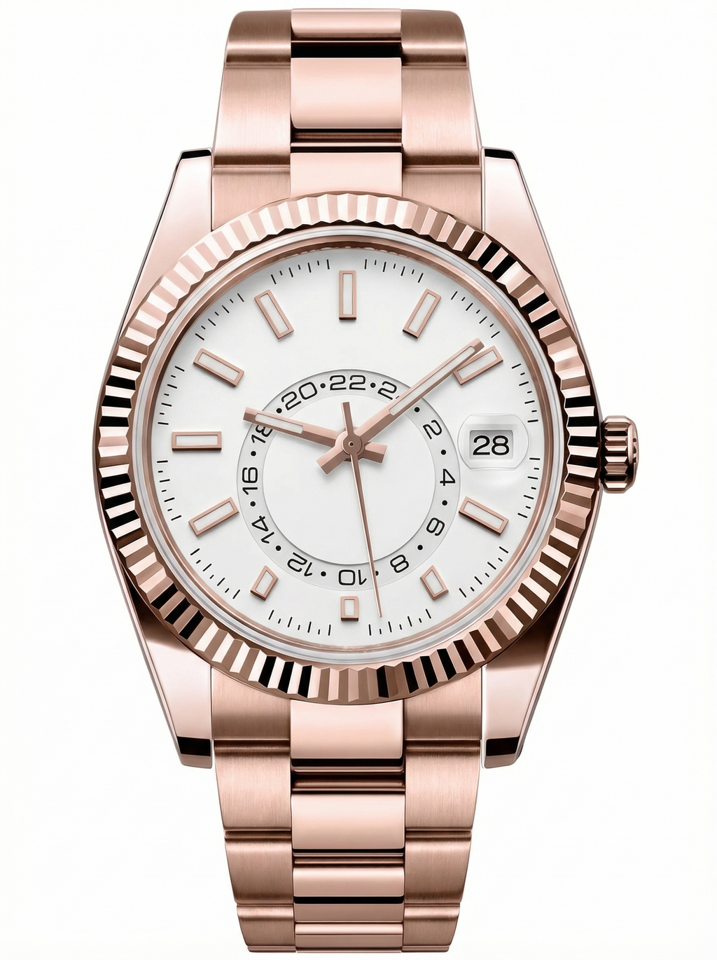 Sky Mod – Rose Gold White Dial – 41mm – Automatic