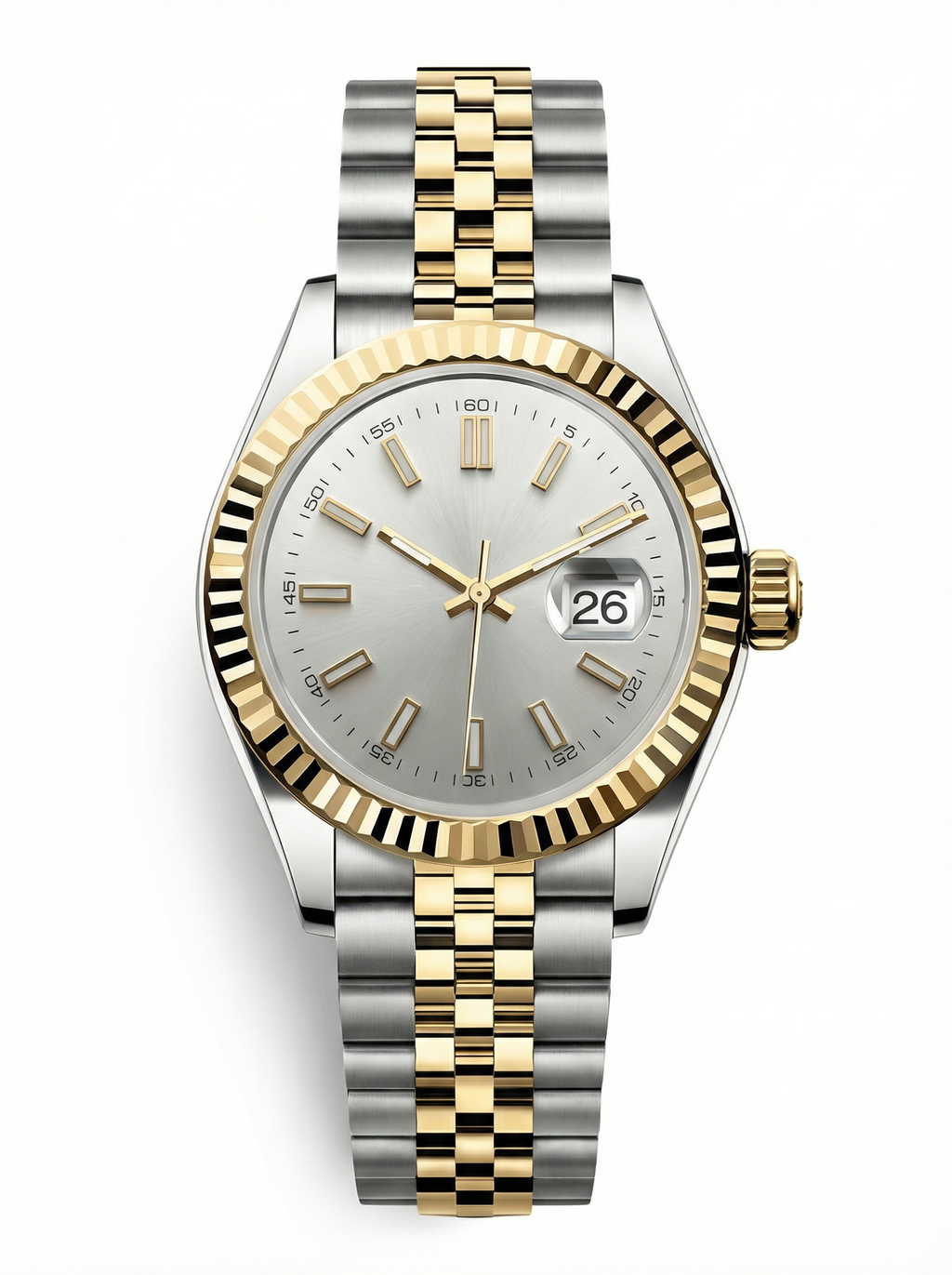 Lady Mod – Two-Tone Gold · Silver Dial – 28mm – Automatic