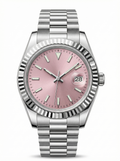Lady Mod – Steel · Pink Dial · President – 28mm – Automatic