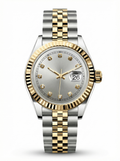 Lady Mod – Two-Tone Gold · Silver Diamond Dial – 28mm – Automatic