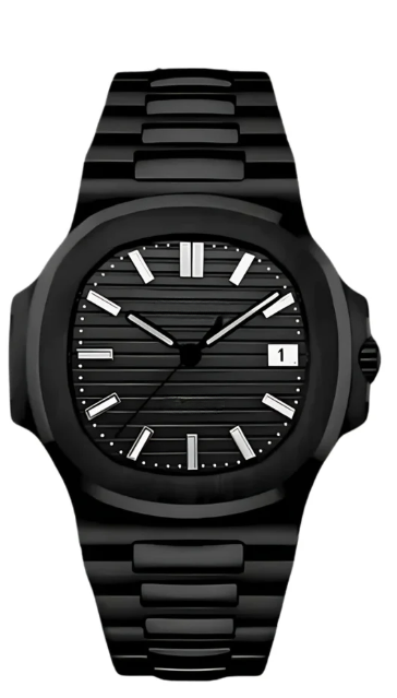 Naut Mod – Black PVD · Black Dial · Rubber – 41mm – Automatic