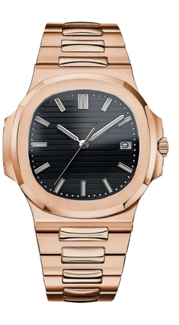 Naut Mod – Rose Gold · Black Dial – 41mm – Automatic