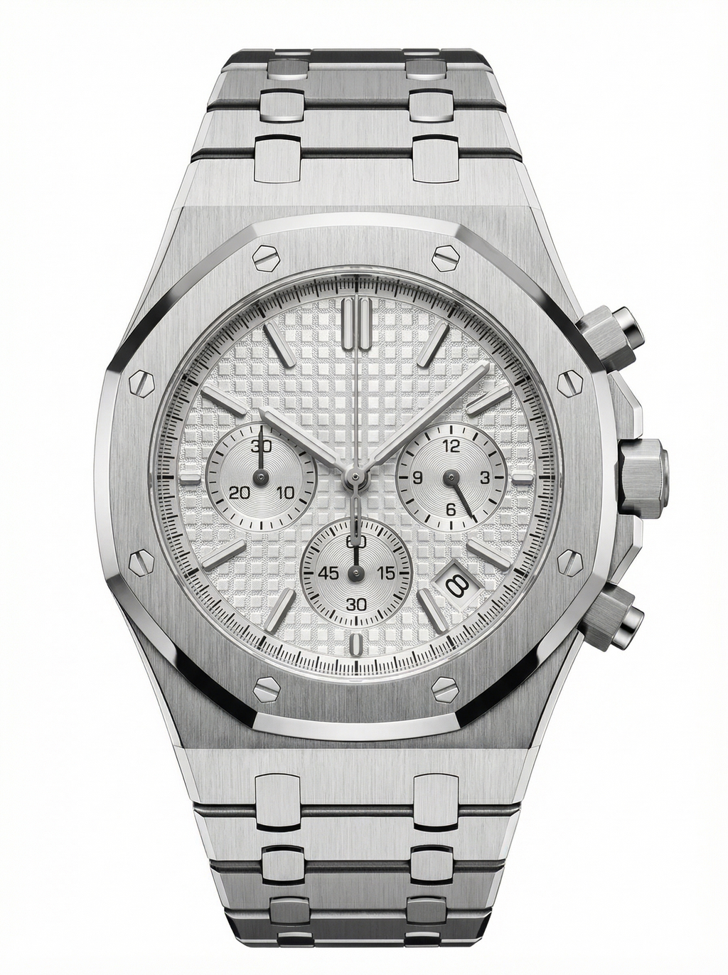 Oak Mod – Steel · Silver Chronograph – 41mm – Chronograph