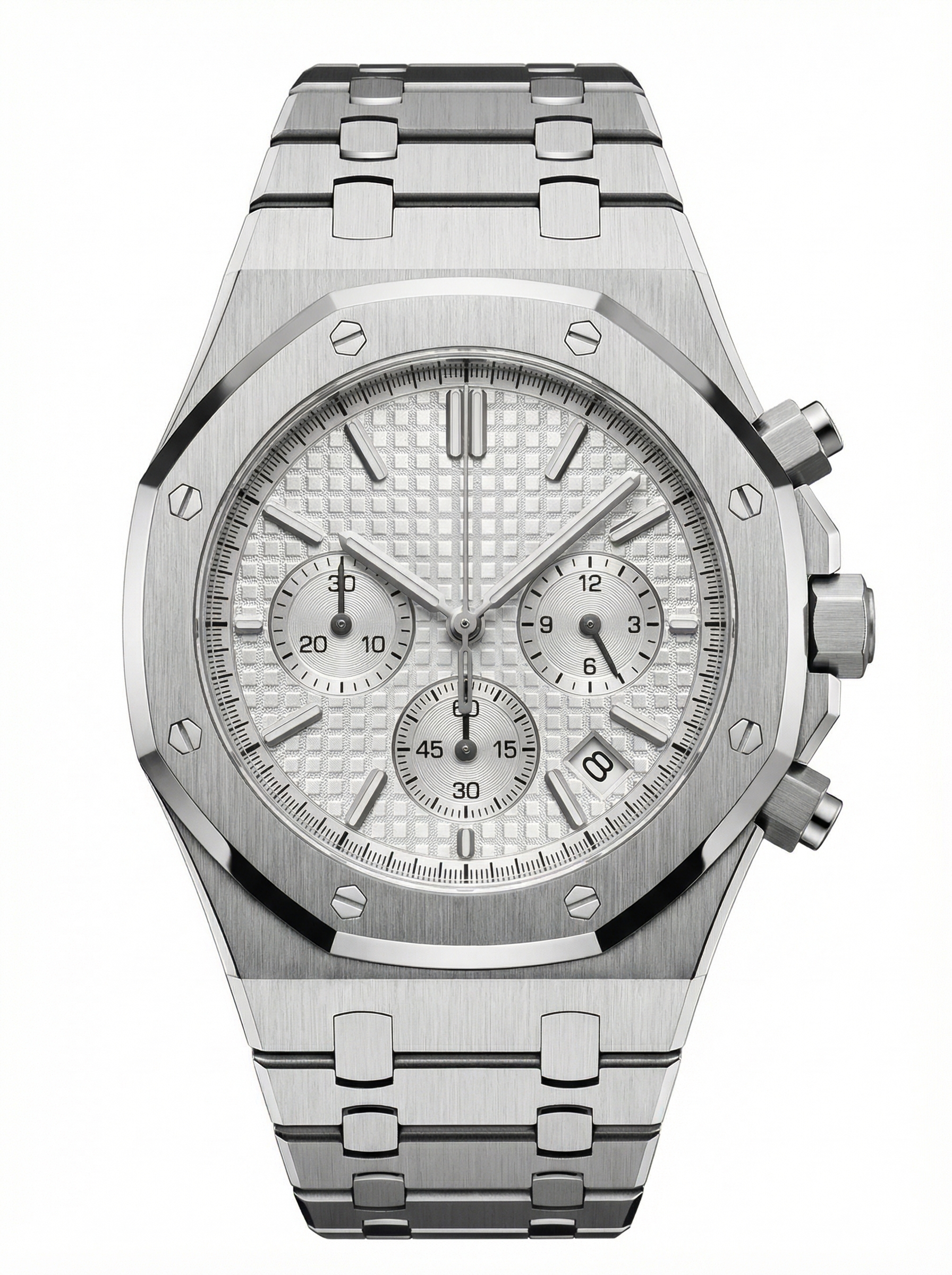 Oak Mod – Steel · Silver Chronograph – 41mm – Chronograph