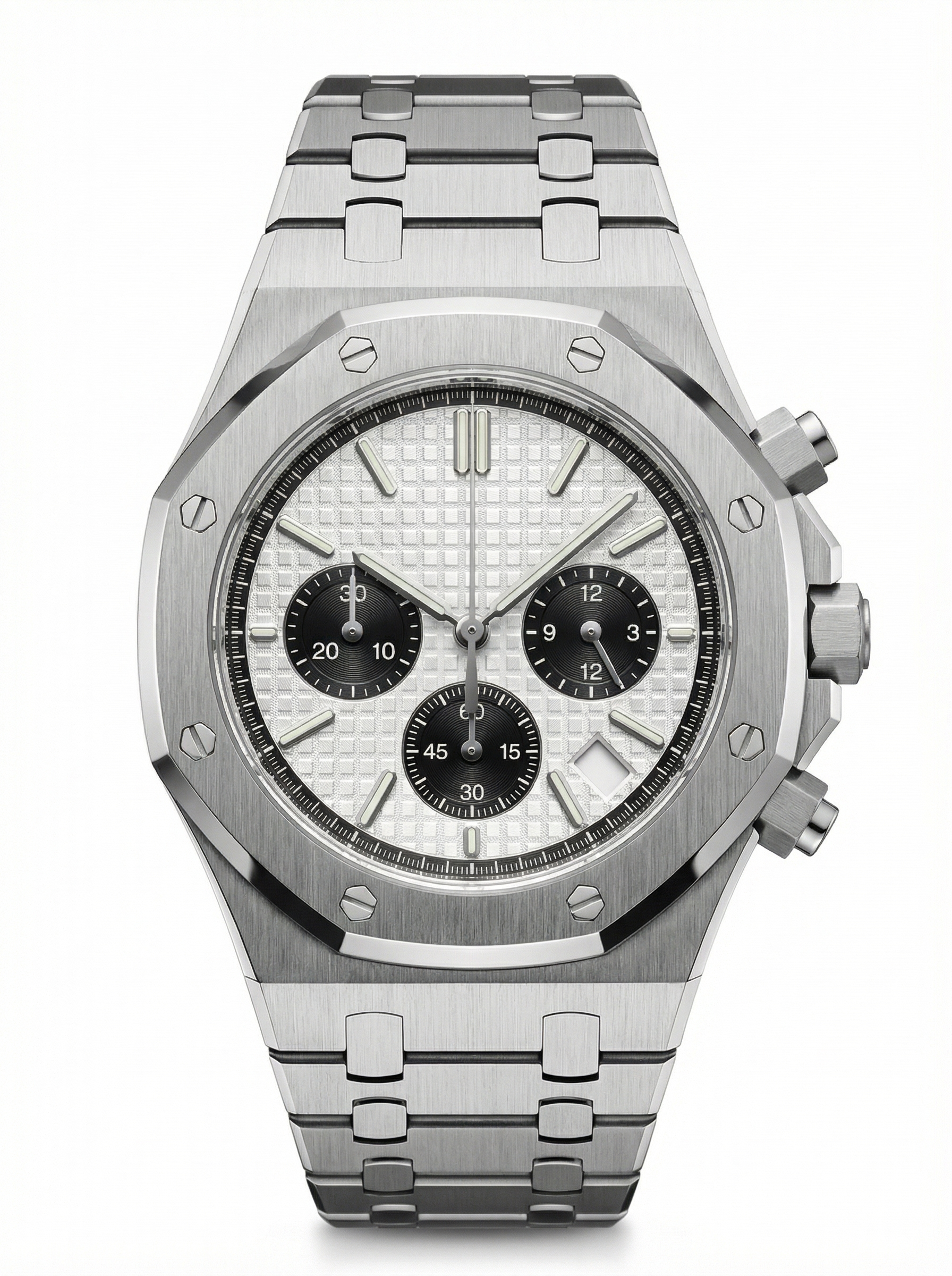 Oak Mod – Steel · White Panda Chronograph – 41mm – Chronograph
