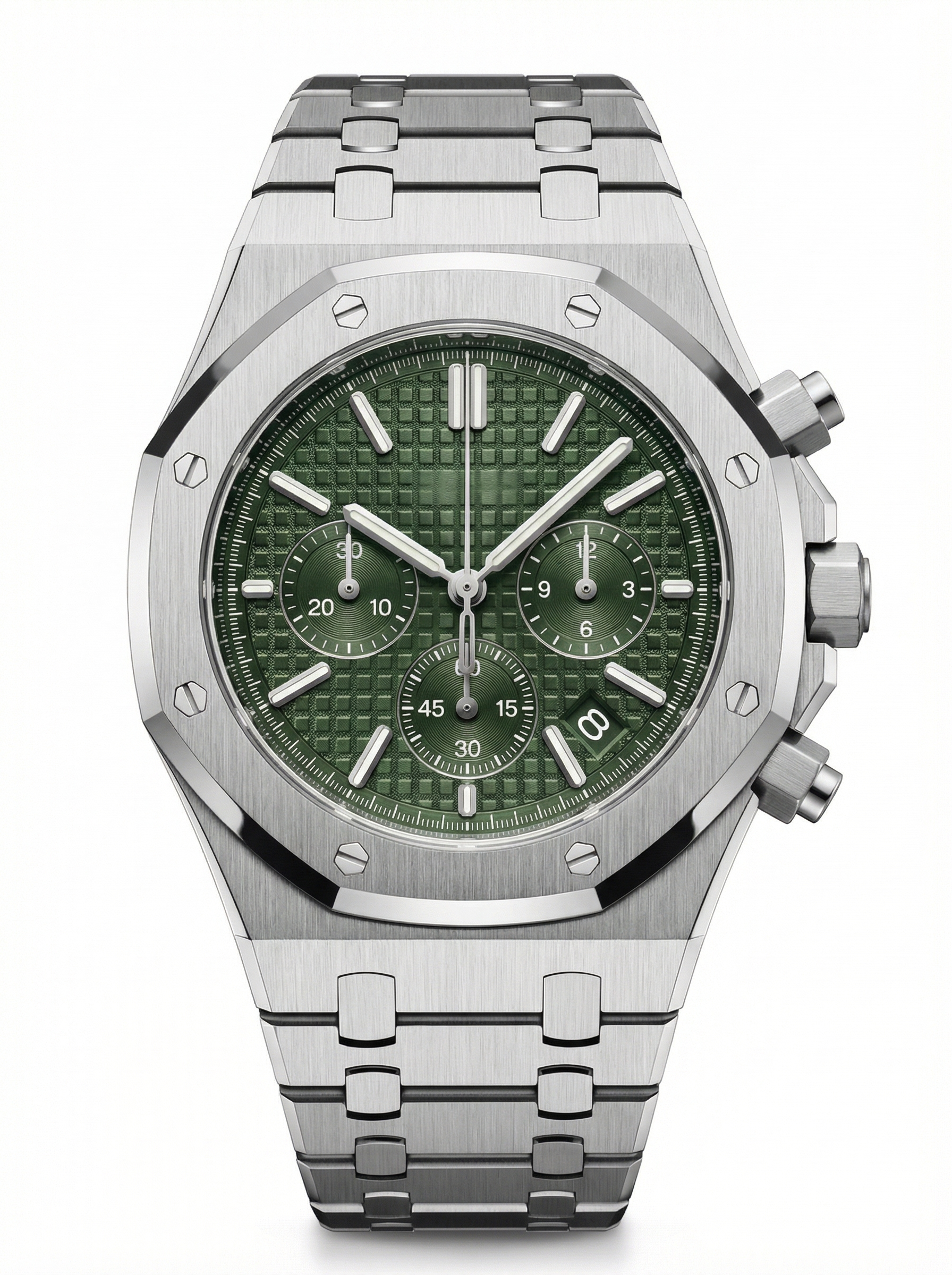 Oak Mod – Steel · Green Chronograph – 41mm – Chronograph