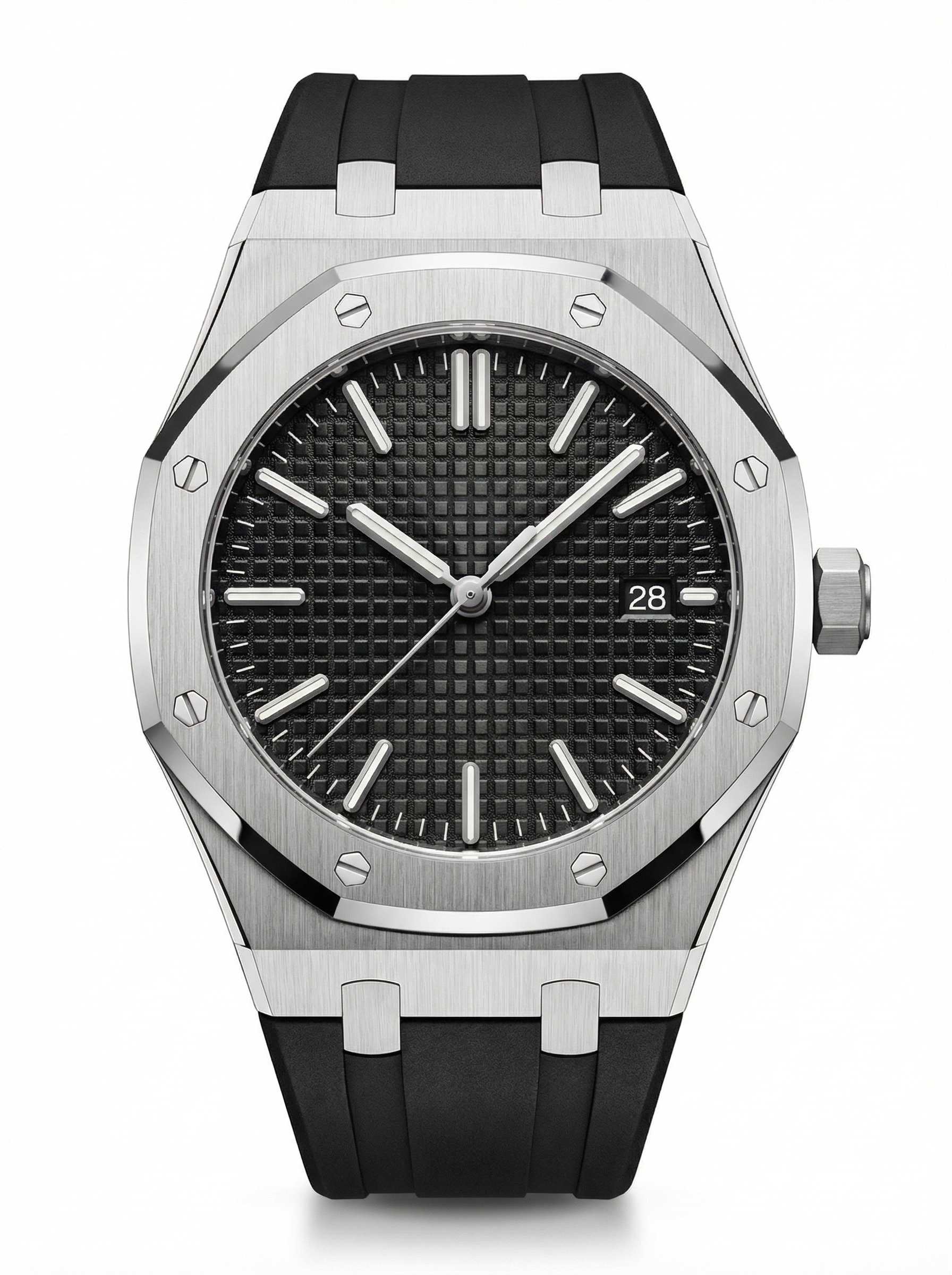 Oak Mod – Black PVD · Black Dial · Rubber – 41mm – Automatic