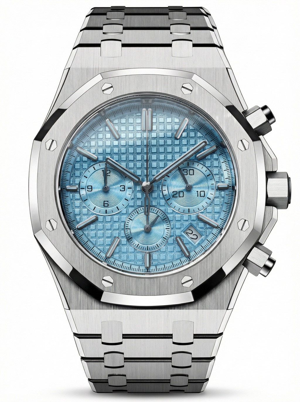 Oak Mod – Steel · Ice-Blue Chronograph – 41mm – Chronograph