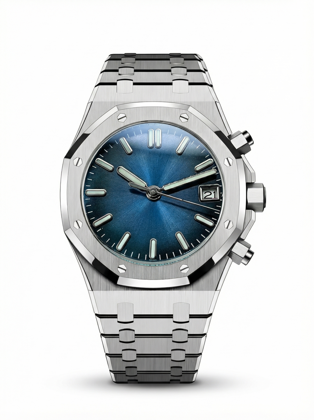 Oak Mod – Steel · Blue Dial – 41mm – Automatic