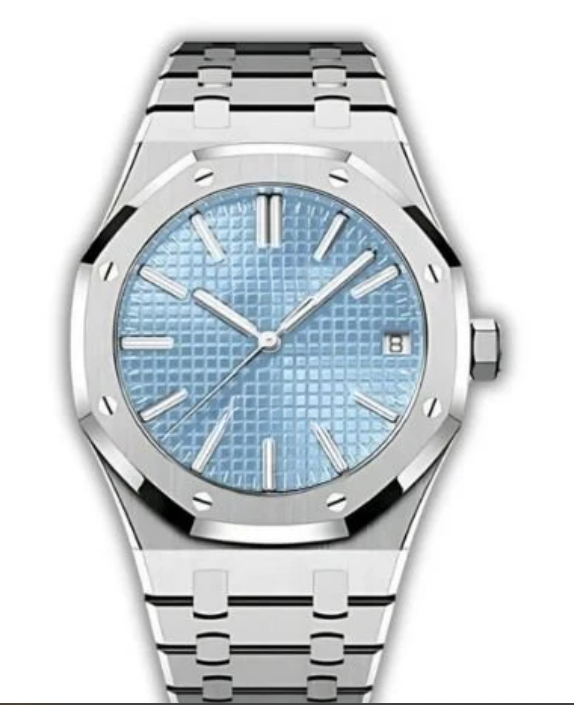 Oak Mod – Steel · Ice-Blue Dial – 41mm – Automatic