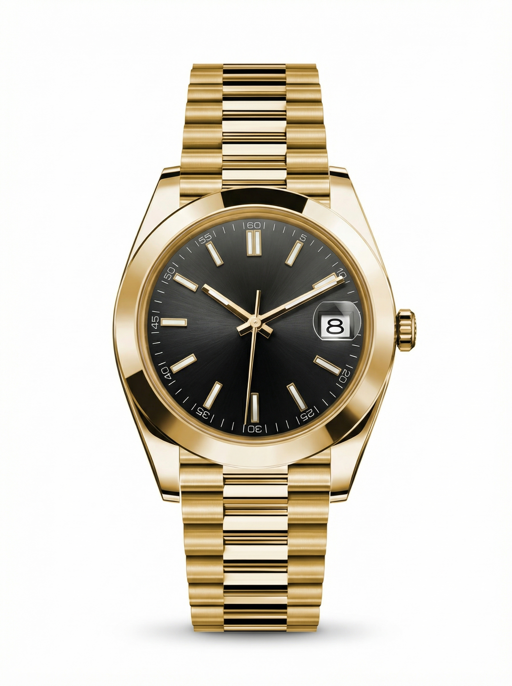 Date Mod – Gold · Grey Stick Dial – 40mm – Automatic