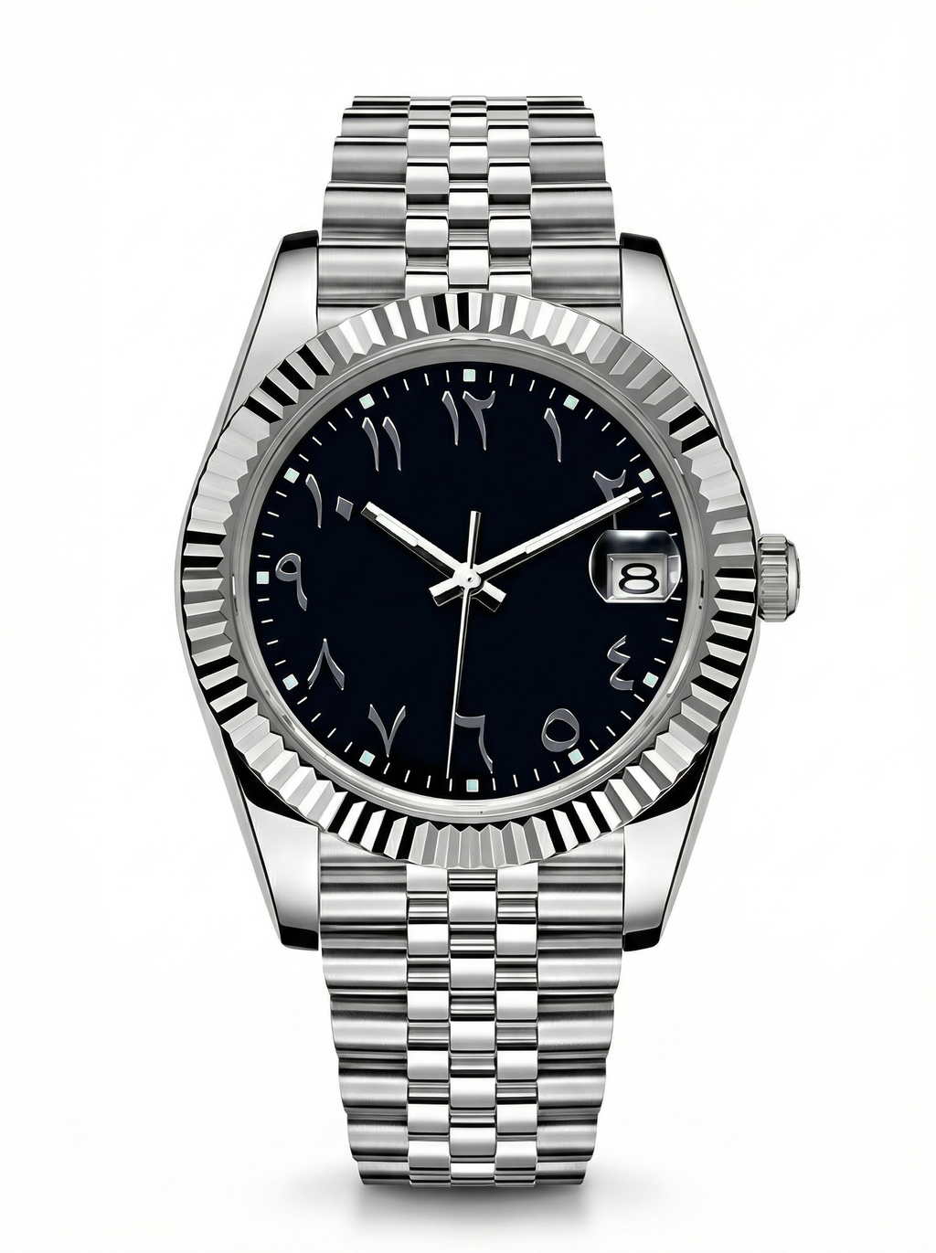 Date Mod – Steel · Black Arabic Dial – 40mm – Automatic