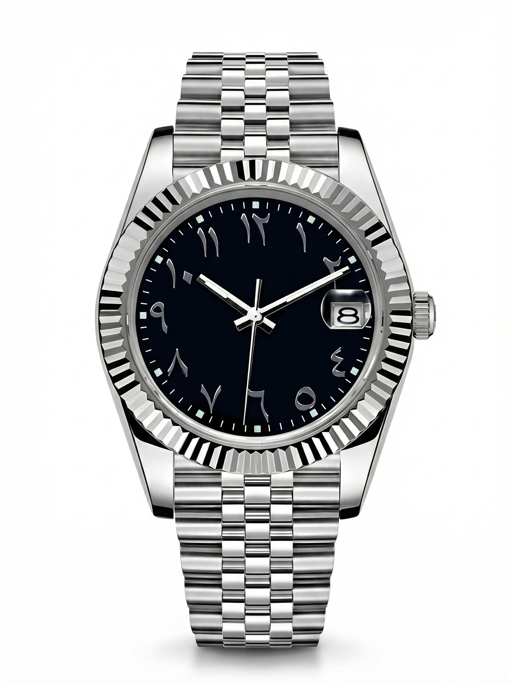 Date Mod – Steel · Black Arabic Dial – 40mm – Automatic