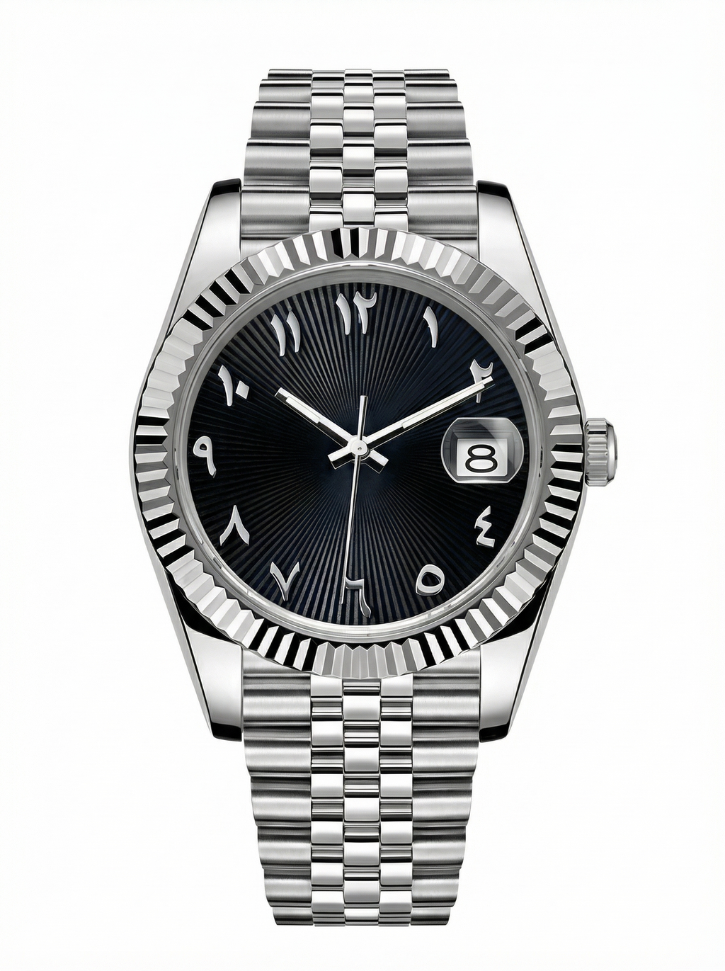 Date Mod – Steel · Black-Green Arabic Dial – 40mm – Automatic