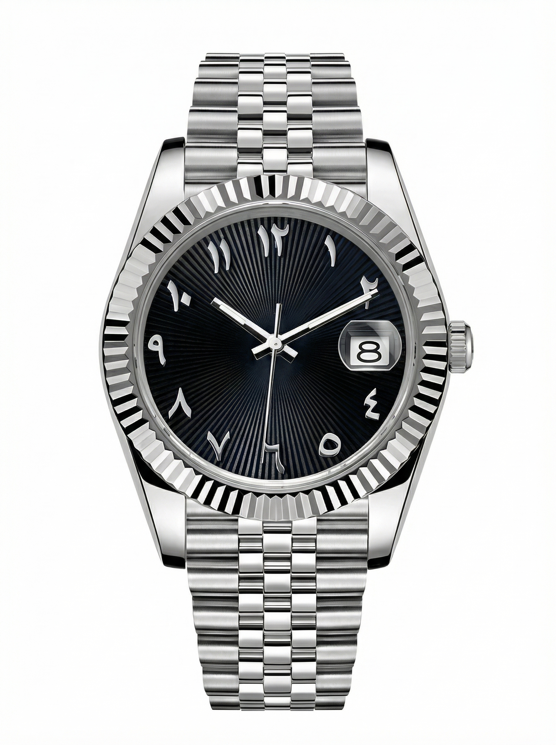 Date Mod – Steel · Black-Green Arabic Dial – 40mm – Automatic