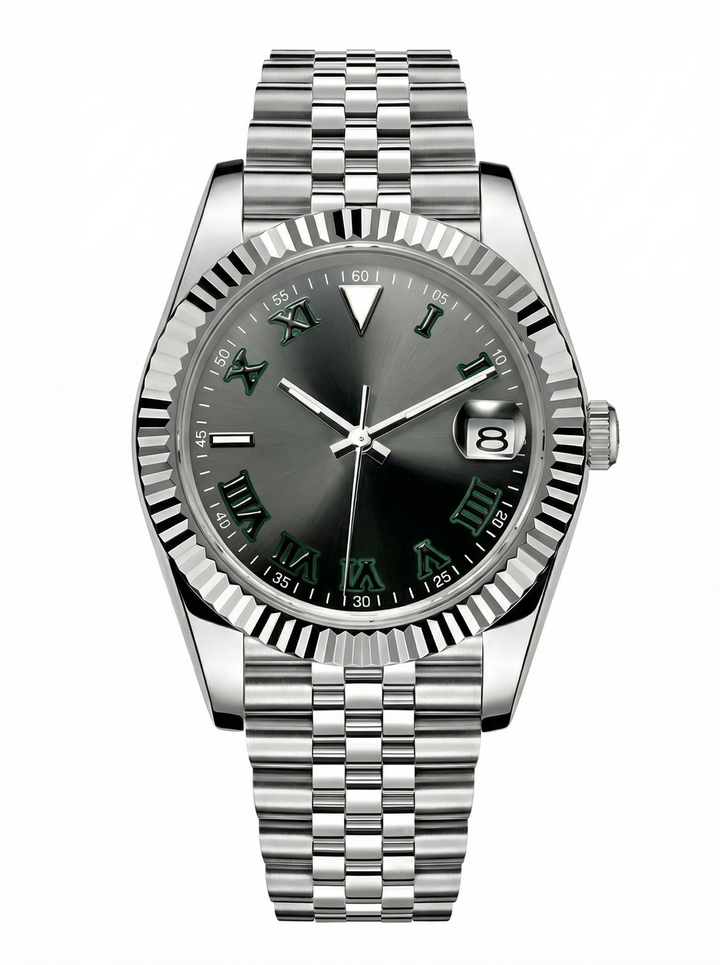 Date Mod – Steel · Green Stick Dial – 40mm – Automatic