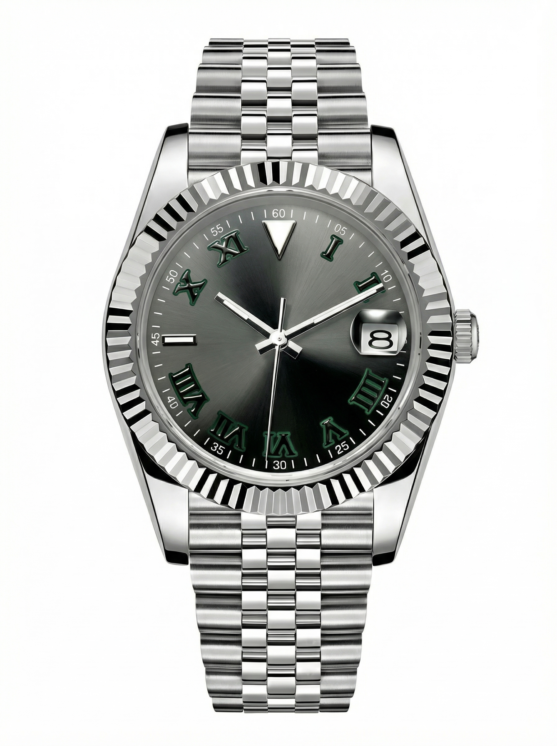 Date Mod – Steel · Green Stick Dial – 40mm – Automatic