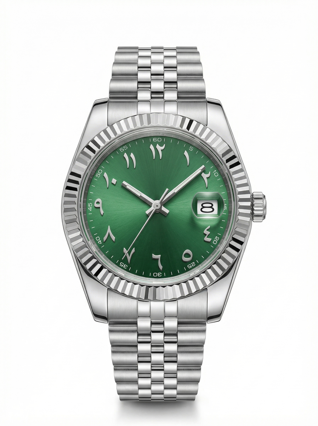 Date Mod – Steel · Green Arabic Dial II – 40mm – Automatic
