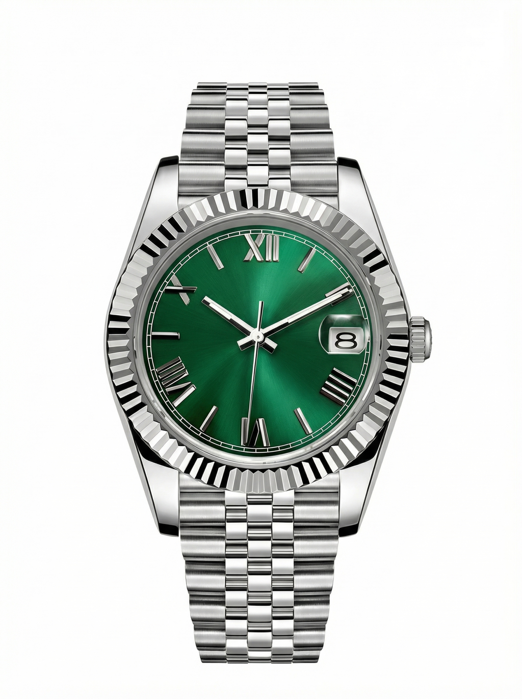 Date Mod – Steel · Green Roman Dial – 40mm – Automatic