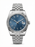 Date Mod – Steel · Blue Arabic Dial II – 40mm – Automatic