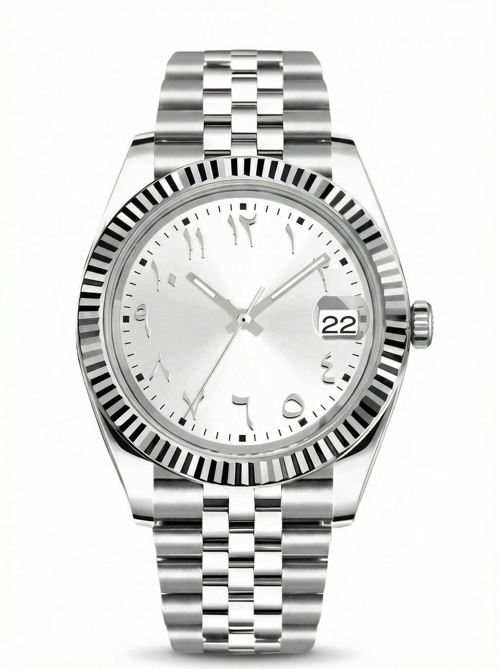 Date Mod – Steel · Silver Roman Dial II – 40mm – Automatic