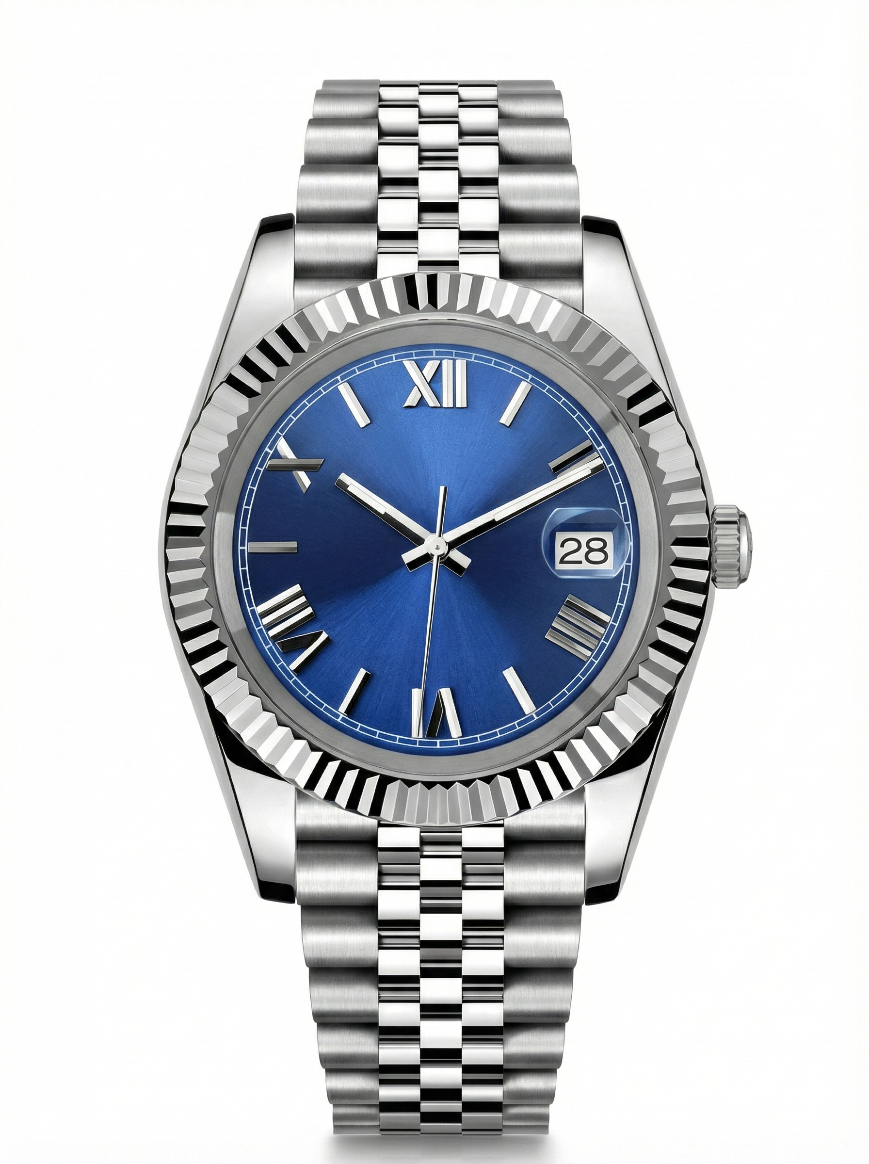 Date Mod – Steel · Blue Roman Dial – 40mm – Automatic