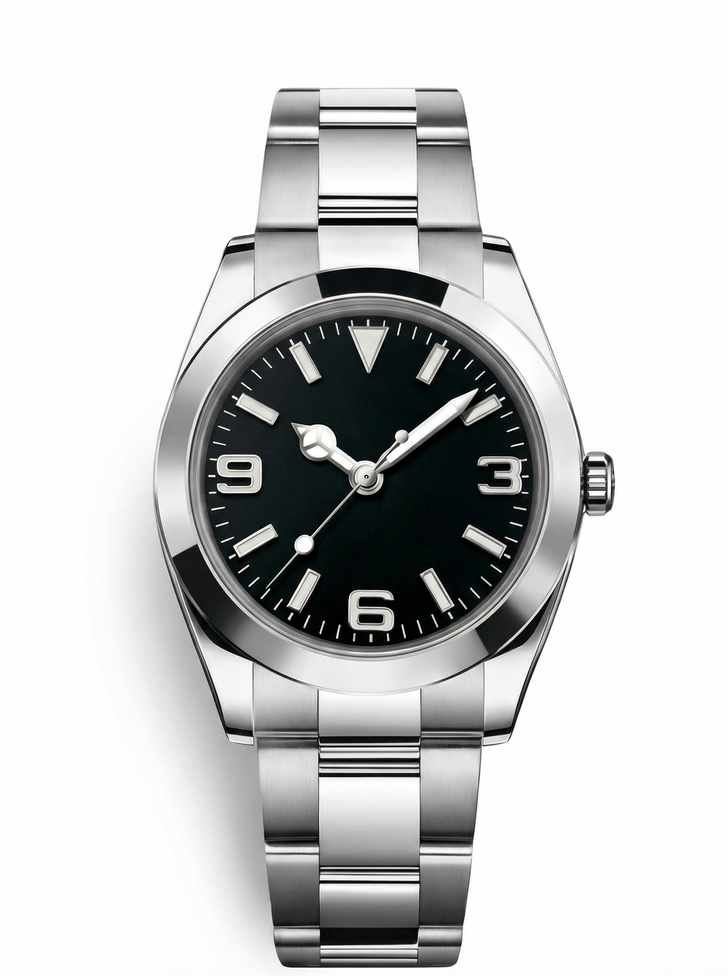 Date Mod – Steel · Black Explorer Dial – 40mm – Automatic