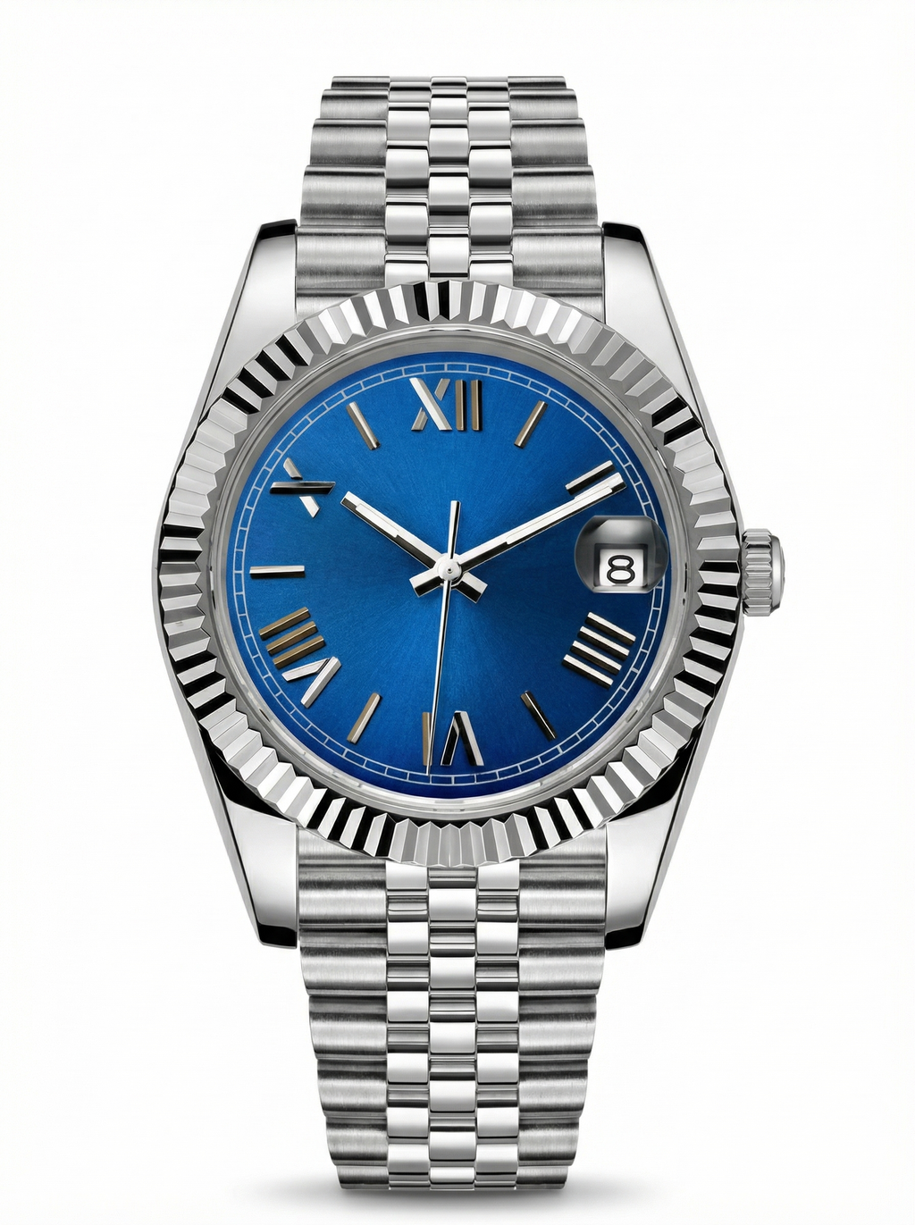 Date Mod – Steel · Blue Roman Dial II – 40mm – Automatic