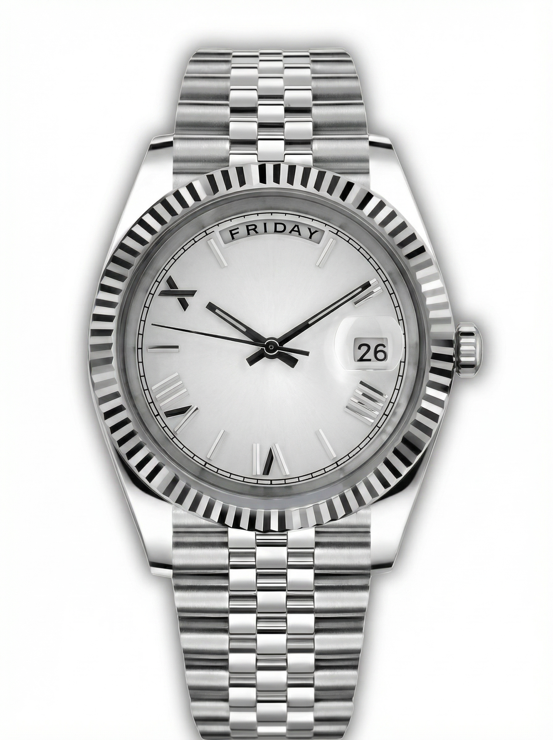 Day Mod – White Gold · White Roman Dial – 40mm – Automatic