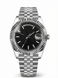 Day Mod – Steel · Black Dial · Jubilee – 40mm – Automatic