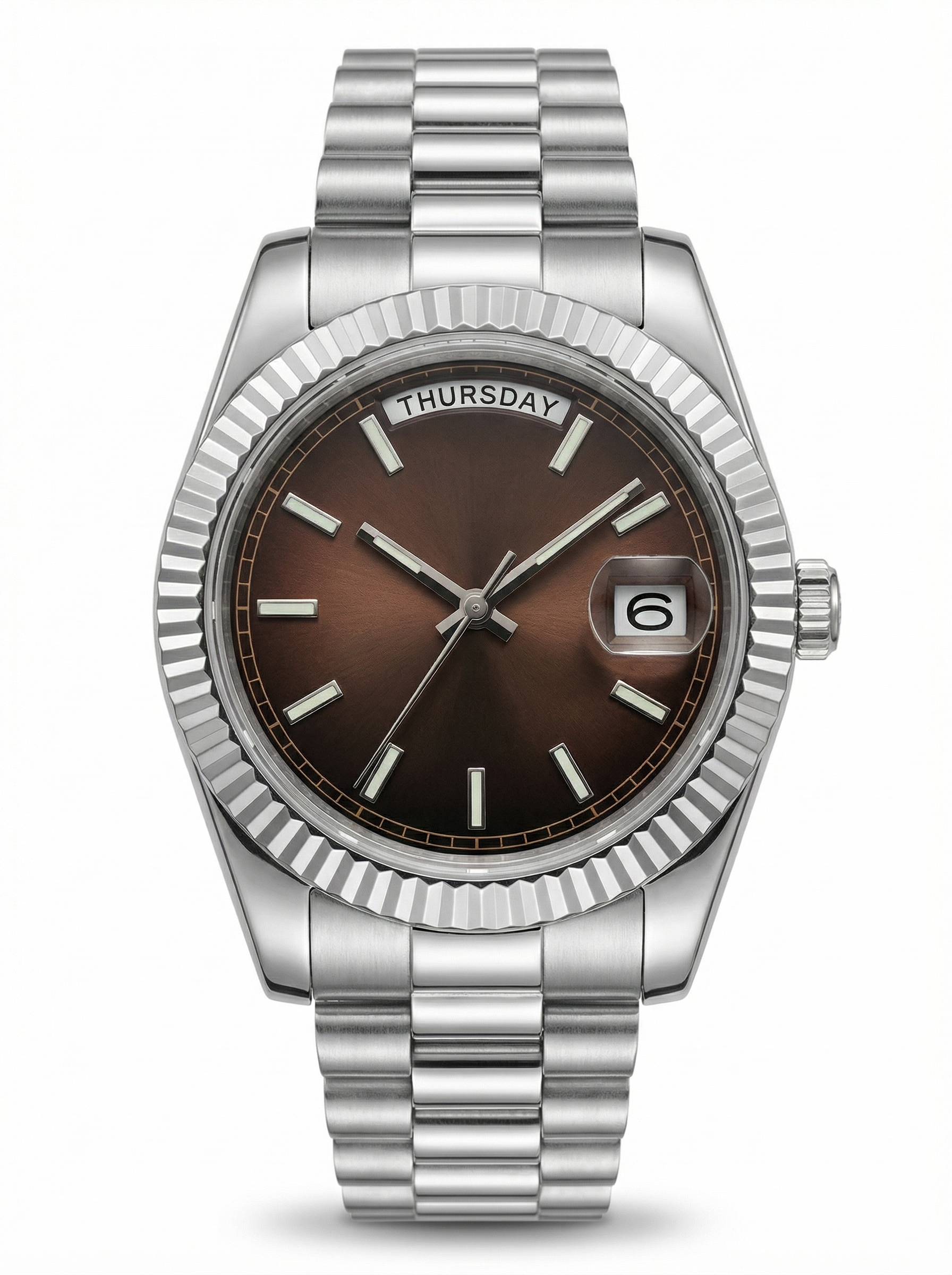 Day Mod – White Gold · Brown Dial – 40mm – Automatic