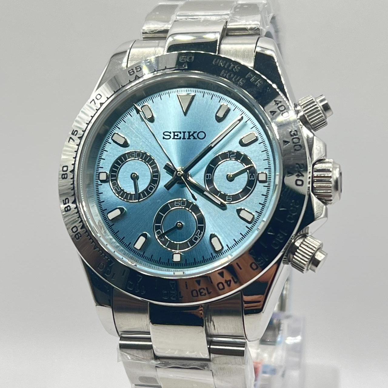 Chronograph Series - Steel Bezel Ice Blue Kopie