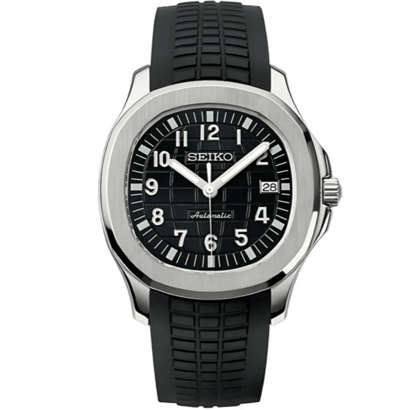 Aqua Mod – Black Dial – 41mm – Automatic — with Seiko logo