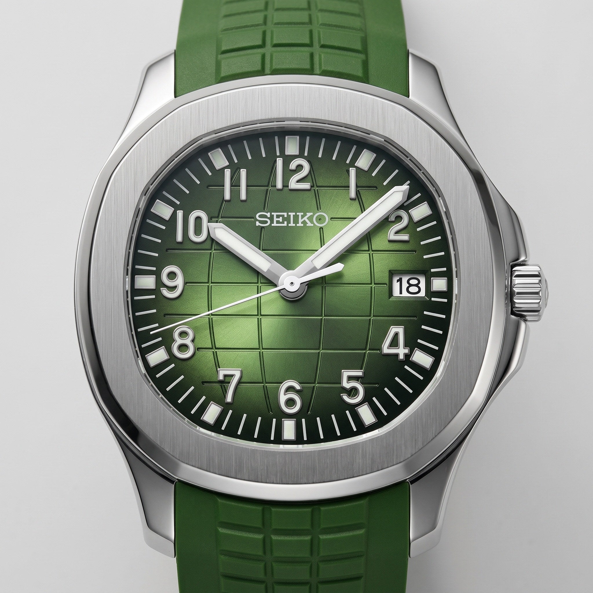 Aqua Mod – Green Dial – 41mm – Automatic – dial detail