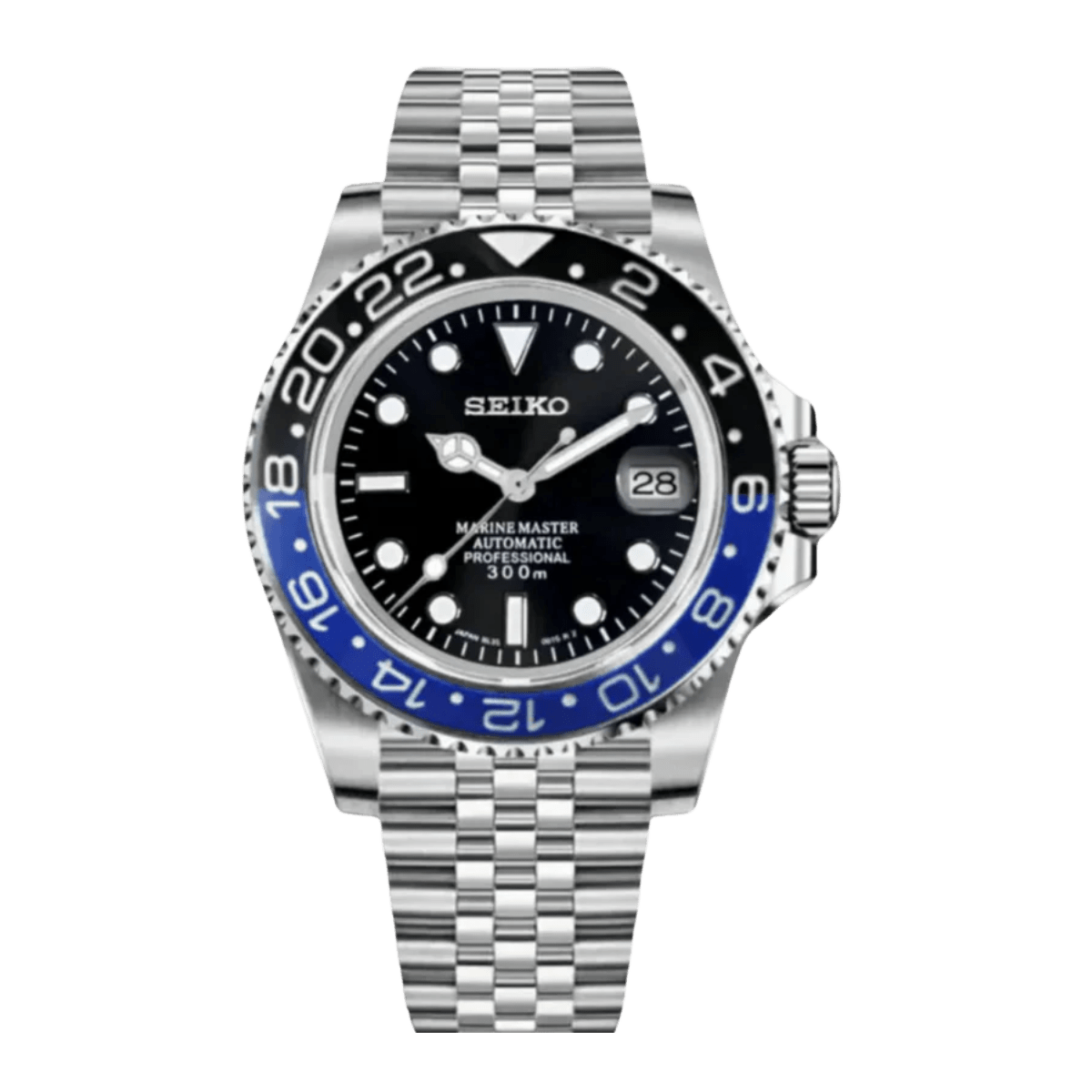 Dual Time Series - Black Blue Steel 5 Link