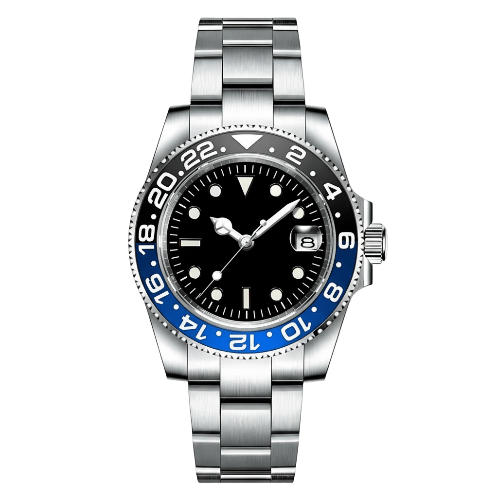 Dual Time Series - Blue Black Steel 5 Link 3 Link