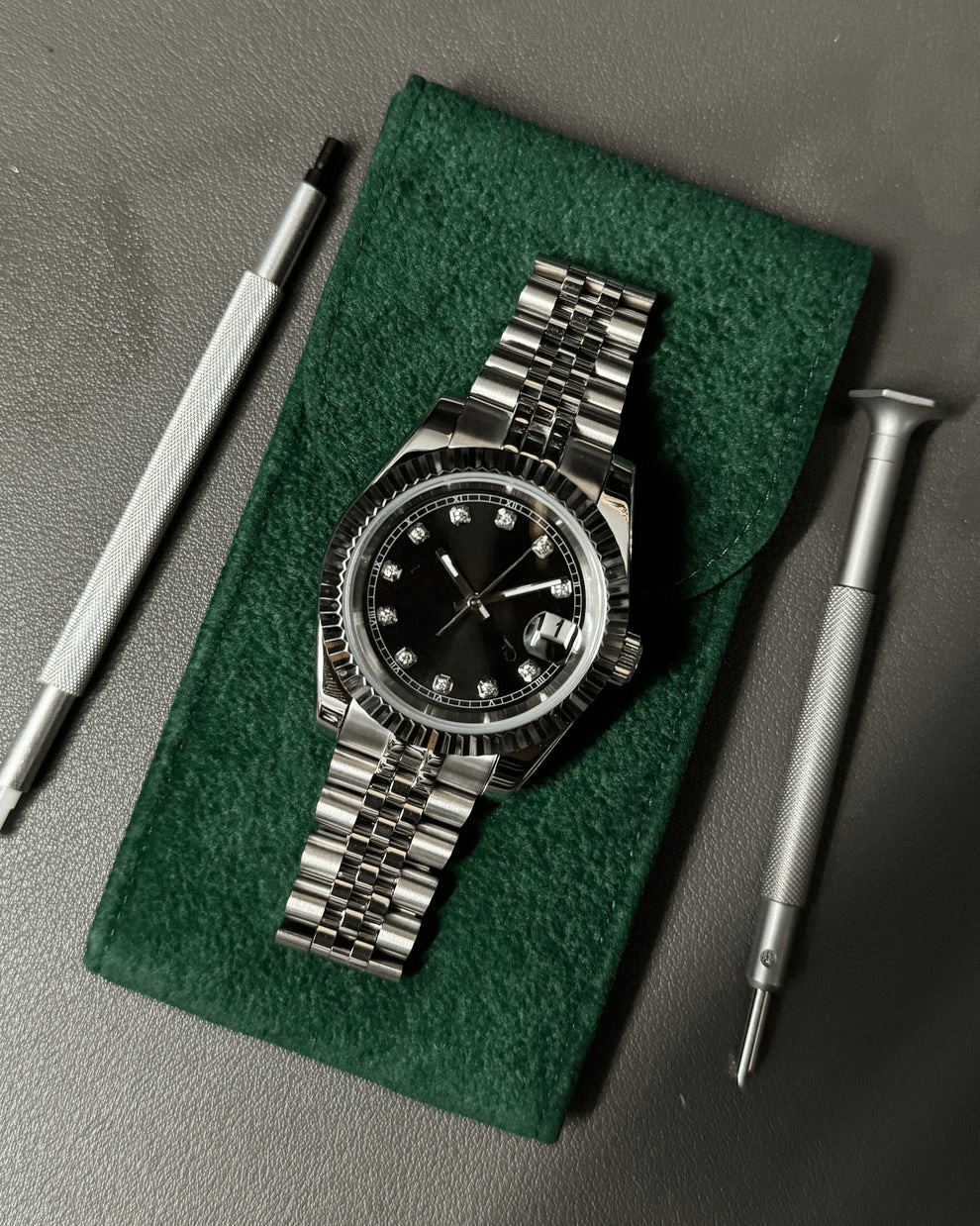 Classic Series - Black Diamond Dial Steel