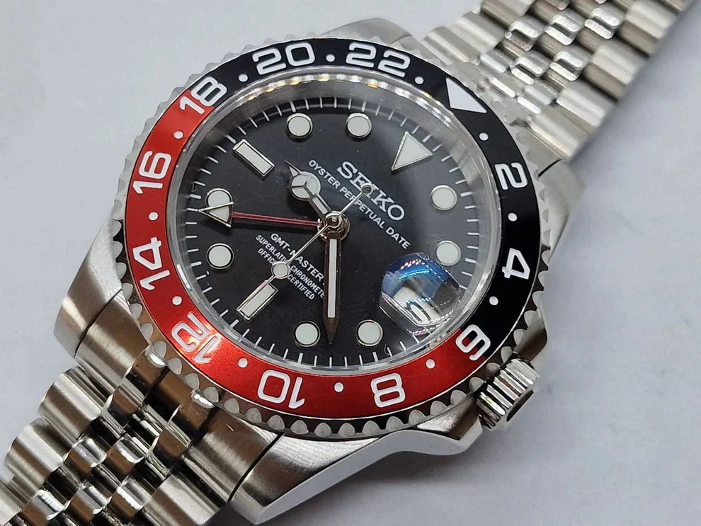 Dual Time Series - Red Black Steel 5 Link