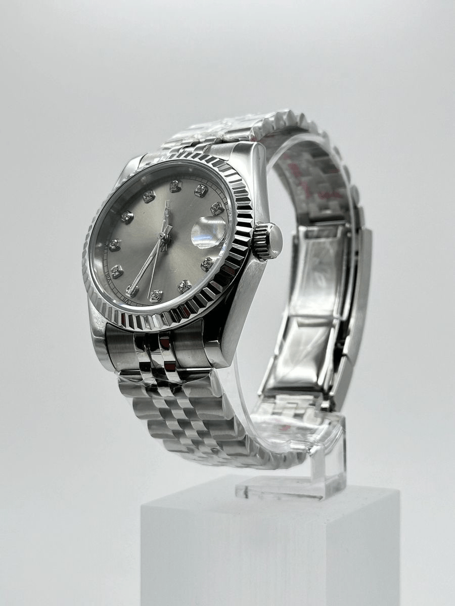 Classic Series - Grey Diamond Dial Steel