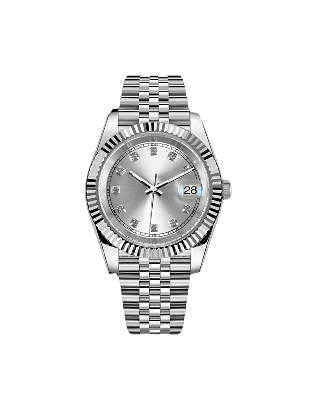 Classic Series - Grey Diamond Dial Steel