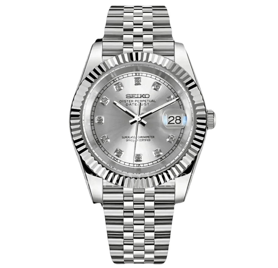 Classic Series - Grey Diamond Dial Steel